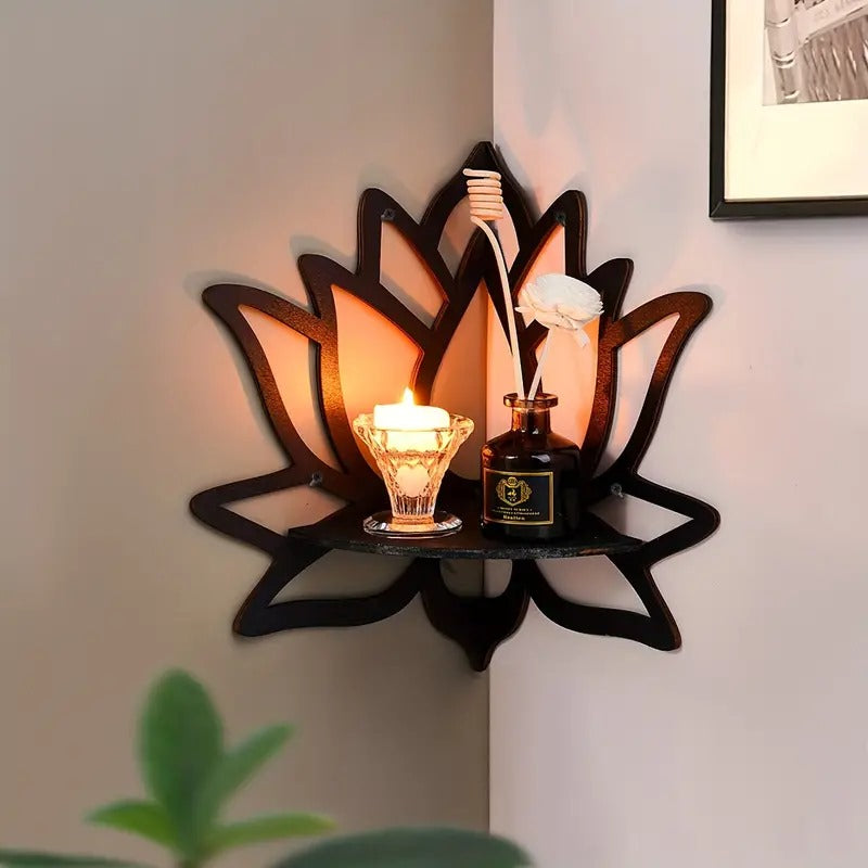 Lotus Corner Wall Shelf (WA0172)